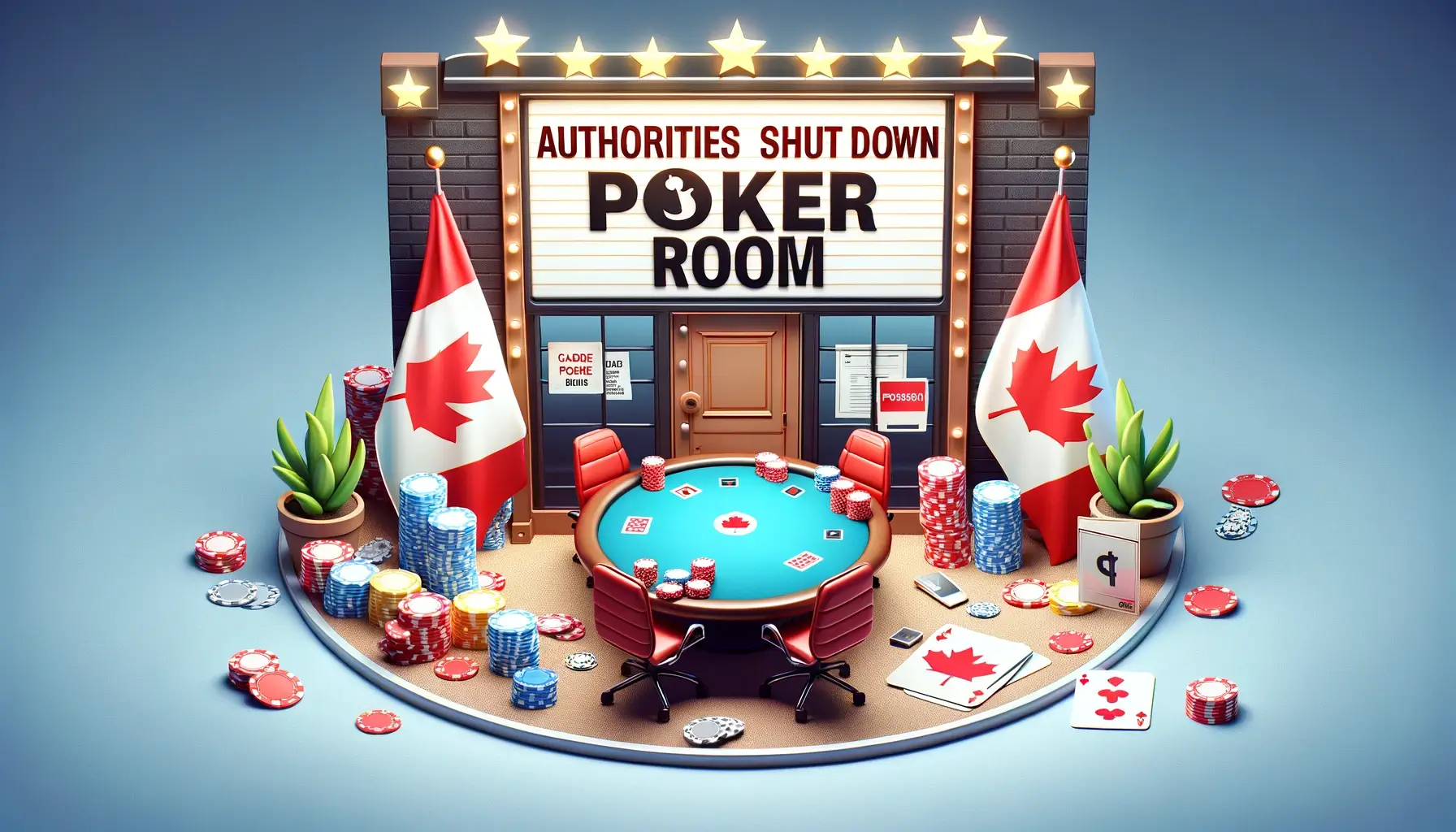 Authorities Shut Down Canadian Poker Room