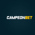 The image shows the word CAMPEONBET in bold, capital letters on a dark background, with CAMPEON in white and BET in yellow.